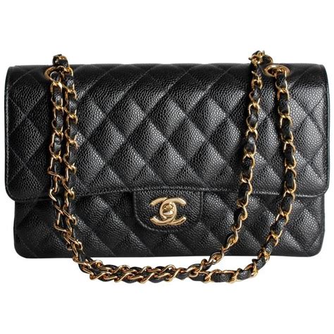 chanel 2.55 medium flap bag caviar|Flap Bags .